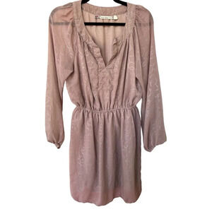 Chelsea & Violet Women's Blush & Gold Geometric Print Mini Dress Size Medium
